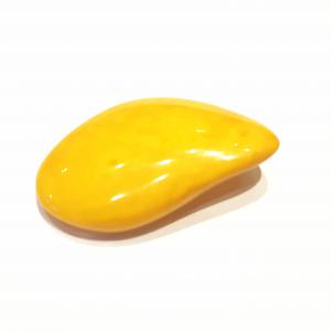 Csiszolt borostyán sárga opak 302