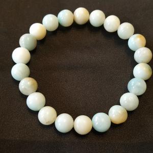 Amazonit kristály karkötő gumis 8 mm-es gyöngyök 876