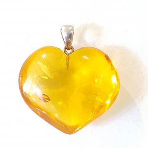 Borostyán medál szív egyedi lengyel Jubilex 342