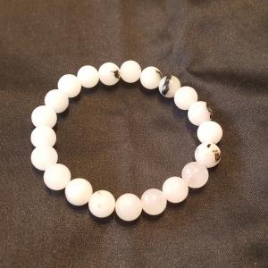 Opál bogyós karkötő gumis 8 mm 877