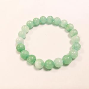 Pompás krizopráz bogyós karkötő gumis(8 mm) 882