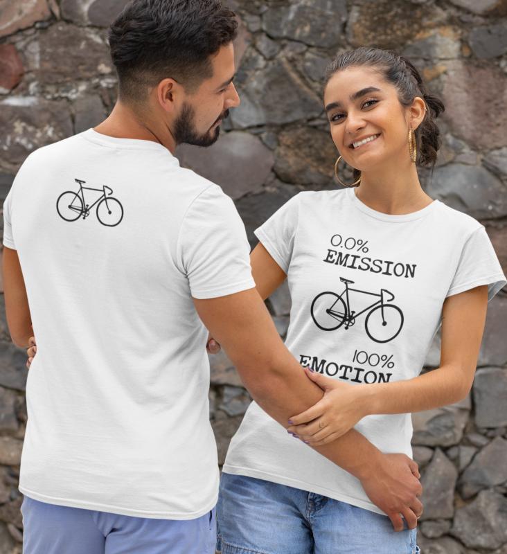 0% Emission - Bringás mintás, kerékpáros póló