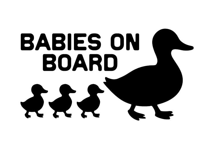 Babys on board - kacsa mama matrica