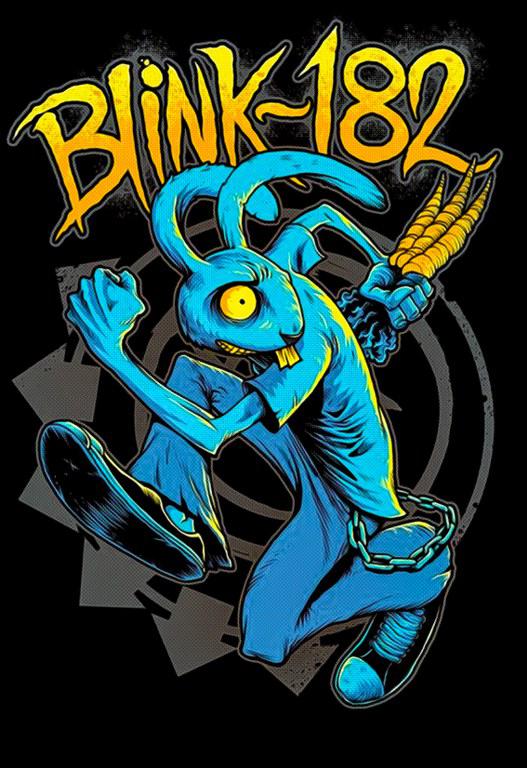 Blink-182 mintás póló