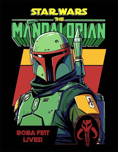 Boba Fet mintás Mandalorian póló