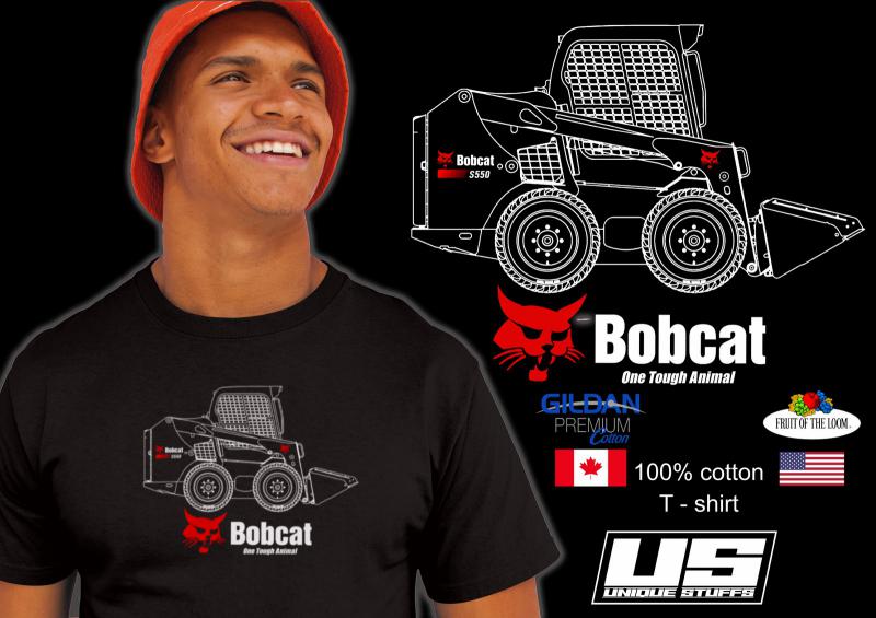 Bobcat rakodó mintás póló