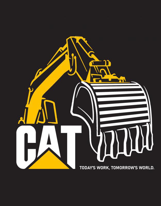 Caterpillar gépes póló 3