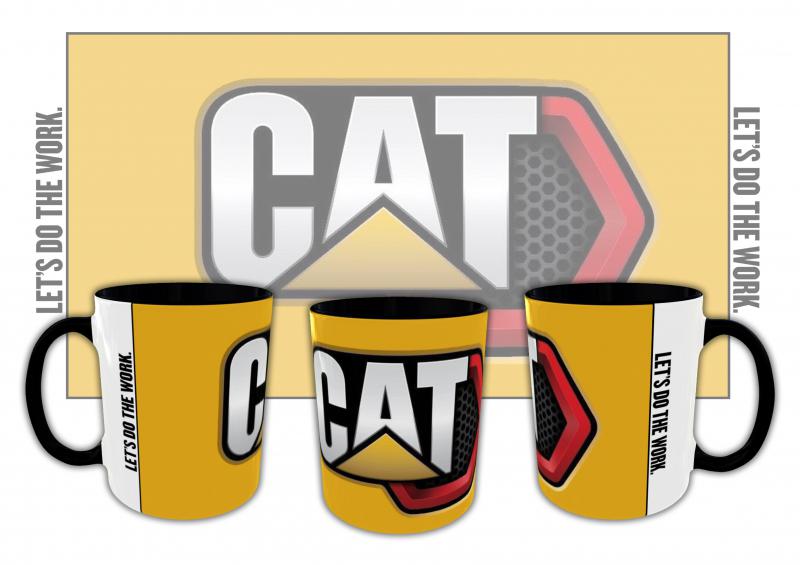 Caterpillar mintás bögre 2