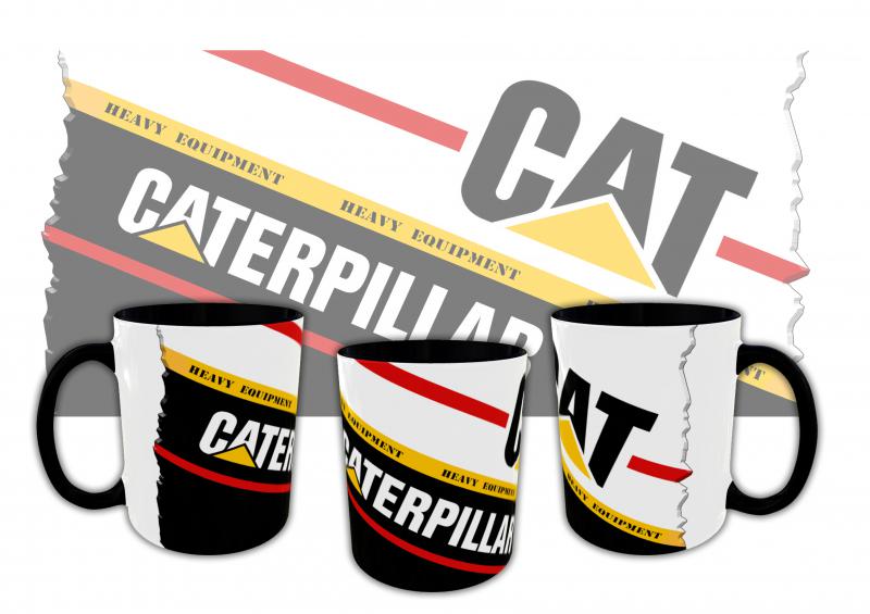 Caterpillar mintás bögre 3