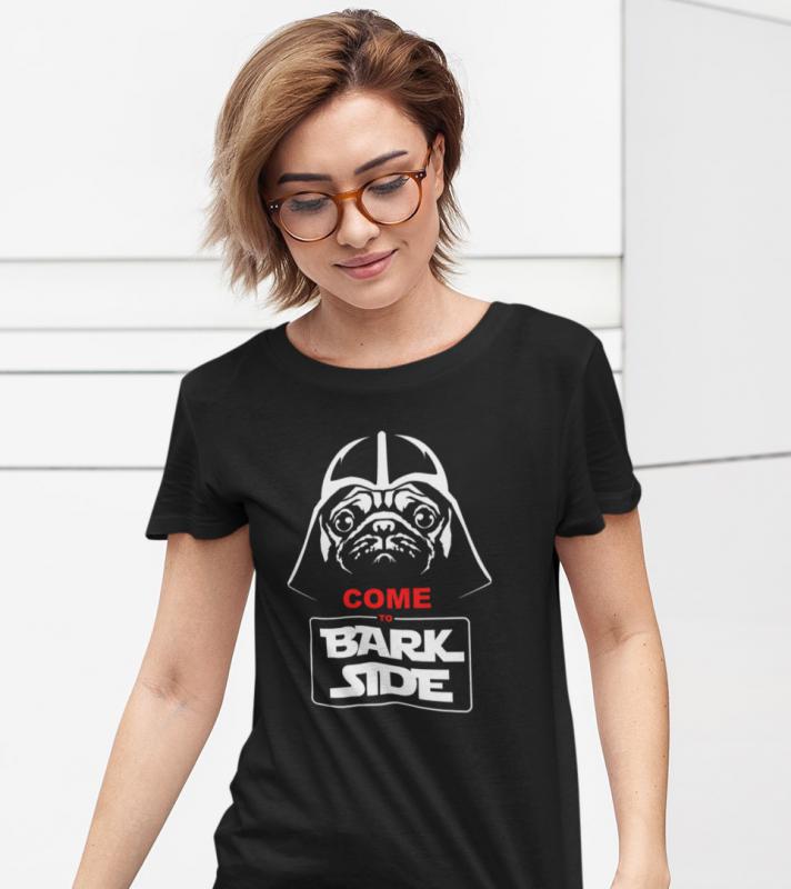 Come to Bark Side mintás póló