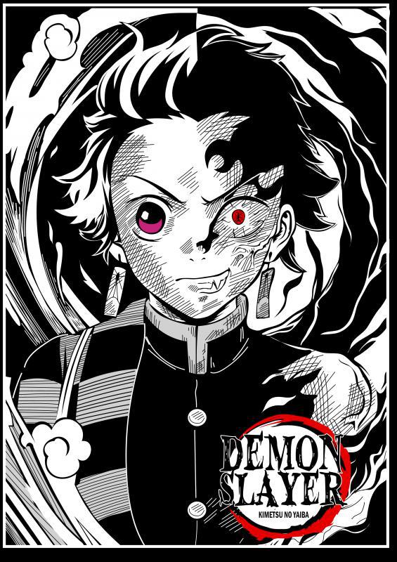 Demon Slayer mintás póló 2