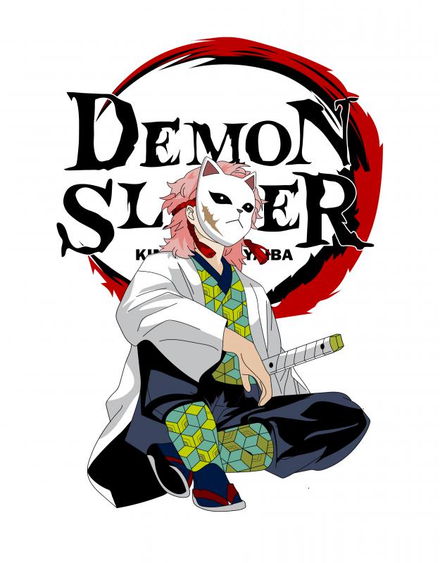 Demon Slayer mintás póló