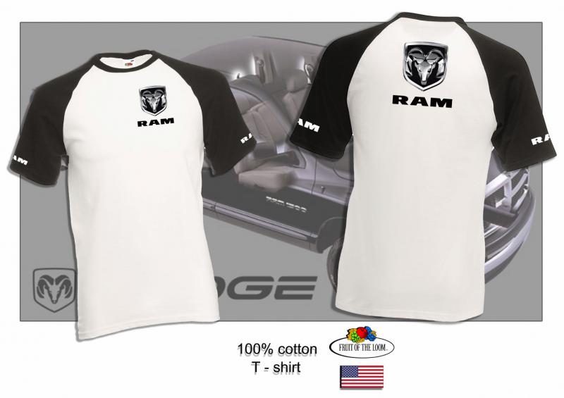 Dodge RAM mintás két színű póló
