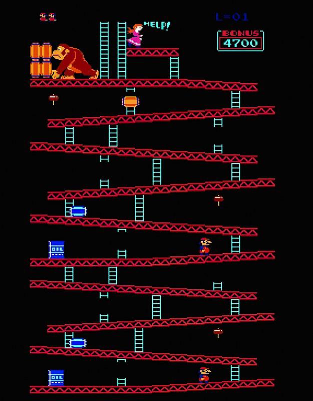 Donkey Kong - Retro game mintás póló