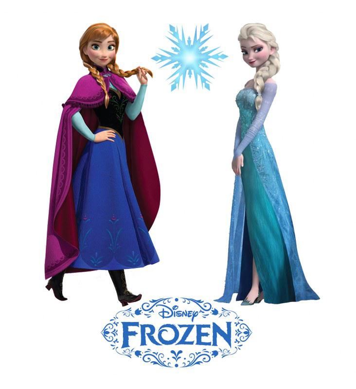 Elsa és Anna mintás póló 2