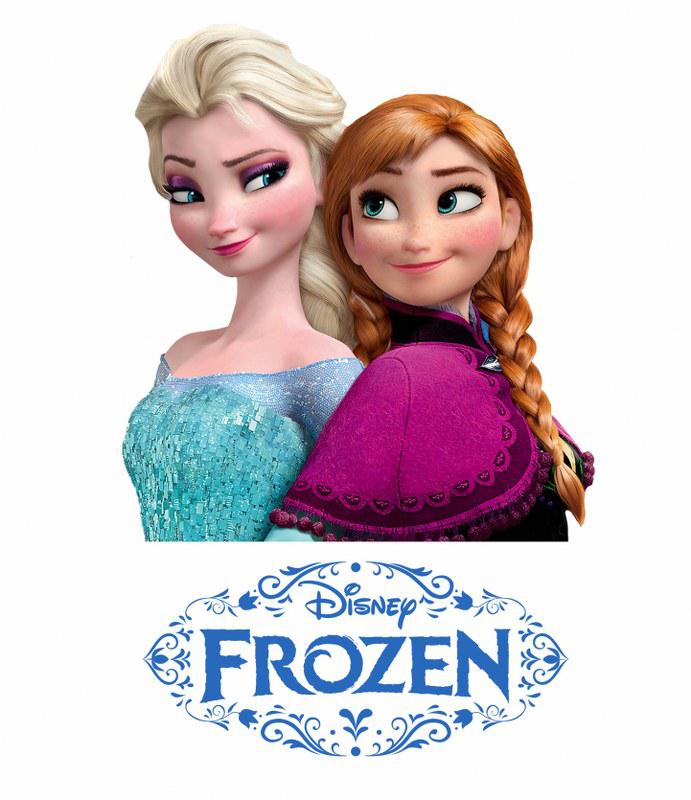 Elsa és Anna mintás póló