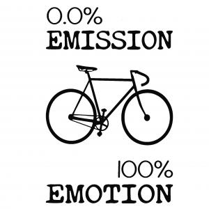 0% Emission - Bringás mintás, kerékpáros póló