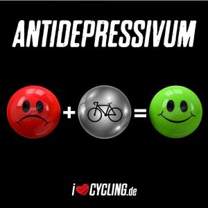 Antidepressivum - Bringás mintás, kerékpáros póló