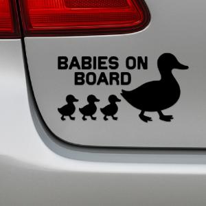 Babys on board - kacsa mama matrica