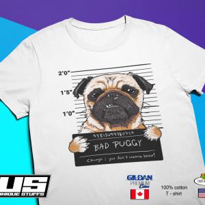 Bad Puggy - Bulldog mintás póló