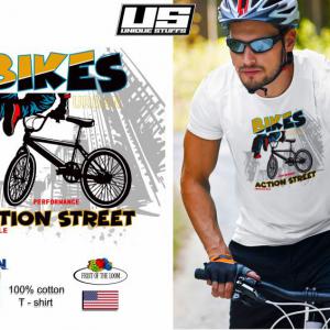Bikes - Action Street mintás póló