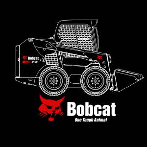 Bobcat gumikerekes rakodó mintás