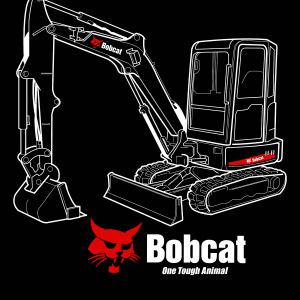 Bobcat kotró mintás