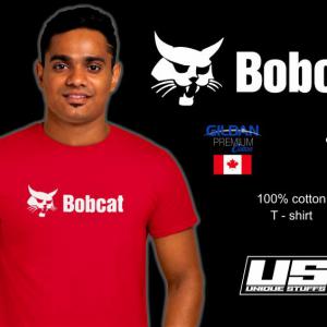 Bobcat mintás póló