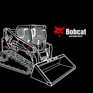Bobcat rakodó mintás