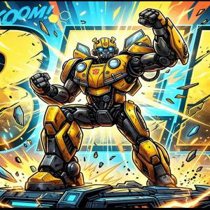 BumbleBee mintás bögre 4
