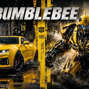 BumbleBee mintás bögre