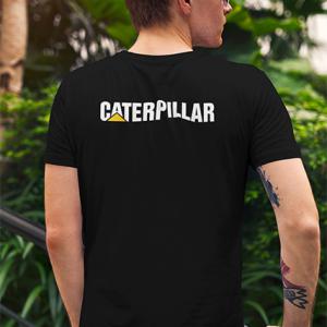 Caterpillar kombigép mintás póló