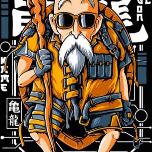 Dragon Ball - Roshi mintás póló