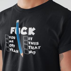 Fuck - mintás póló
