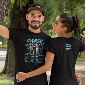 Gorillaz mintás póló