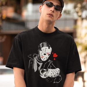 Jason Love - mintás, horror, halloween mintás póló