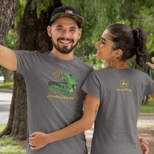 John Deere Kombájn mintás póló