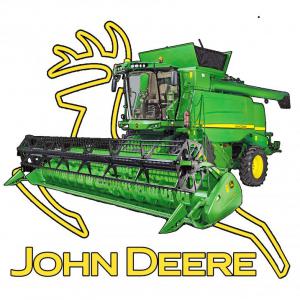 John Deere Kombájn mintás póló
