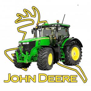 John Deere traktor mintás póló