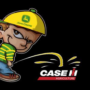 John Deere Vs Case IH mintás bögre
