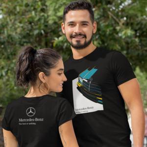 Mercedes W124 mintás póló