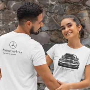 Mercedes W124 mintás póló 4