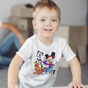 Mickey és Pluto mintás póló