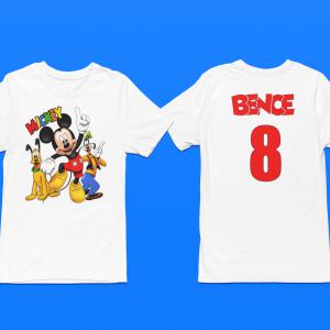Mickey, Pluto és Goffy mintás póló