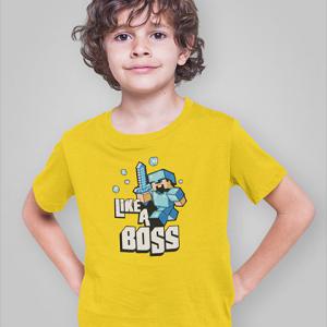 Minecraft - Like a Boss mintás póló