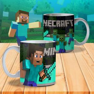 Minecraft mintás bögre 9