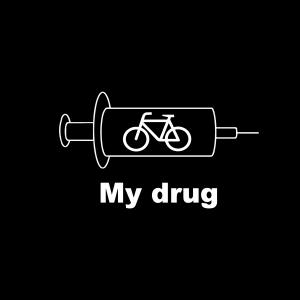 My Drug  - Bringás, kerékpáros mintás póló