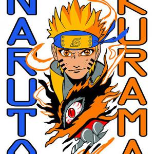 Naruto Kurama mintás póló