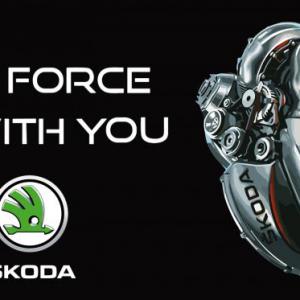 Skoda szív mintás bögre
