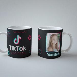 Tik Tok mintás bögre